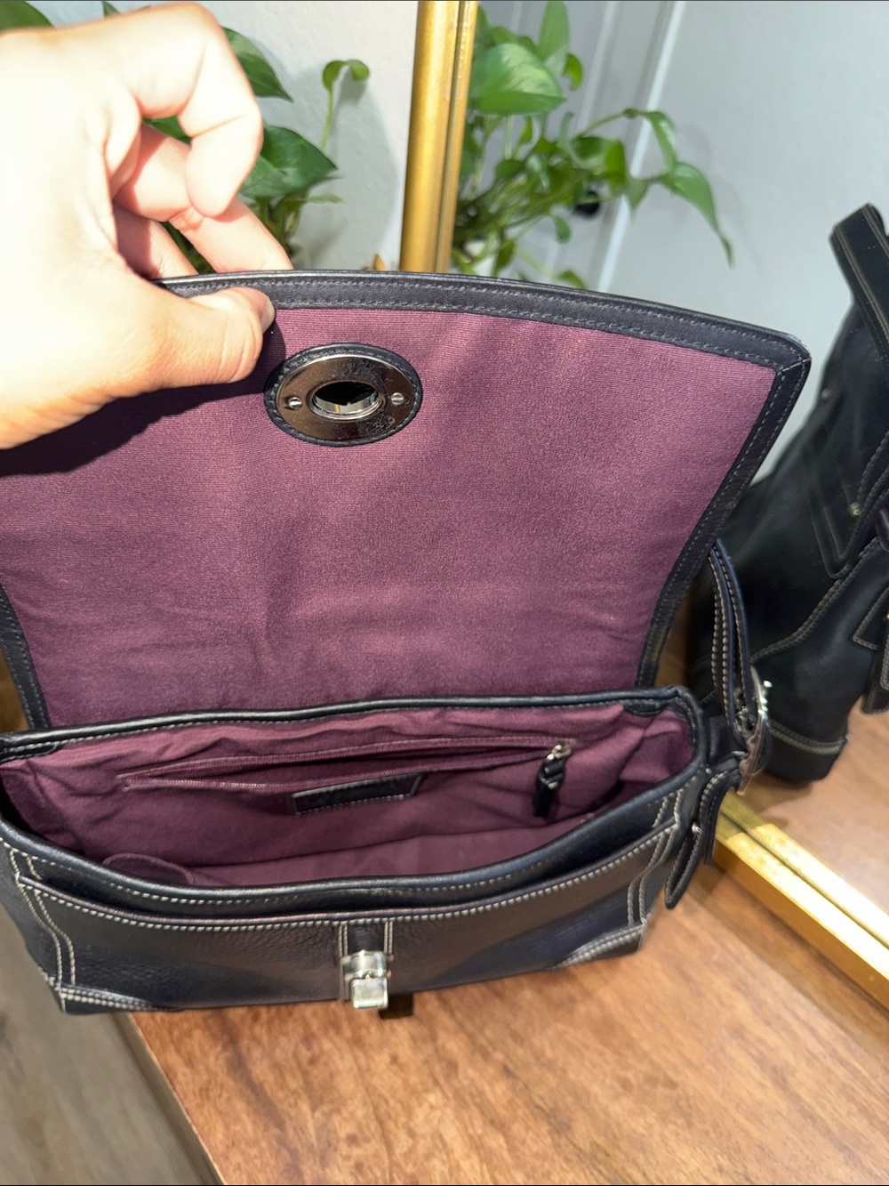 Coach Hamilton flap the lock leather bag - Picture 7 of 10